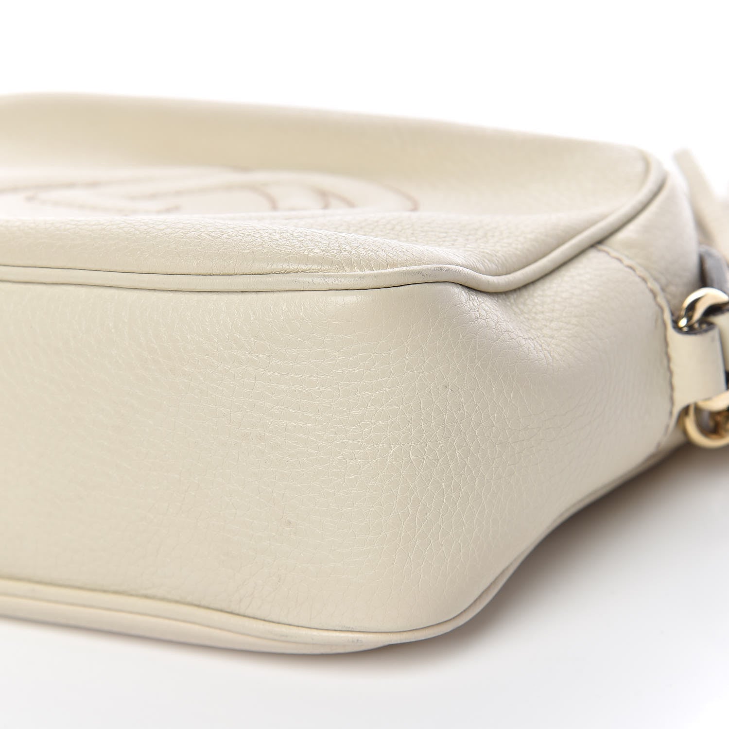 Gucci Pebbled Calfskin Small Soho Disco Bag Off White 9 of 19