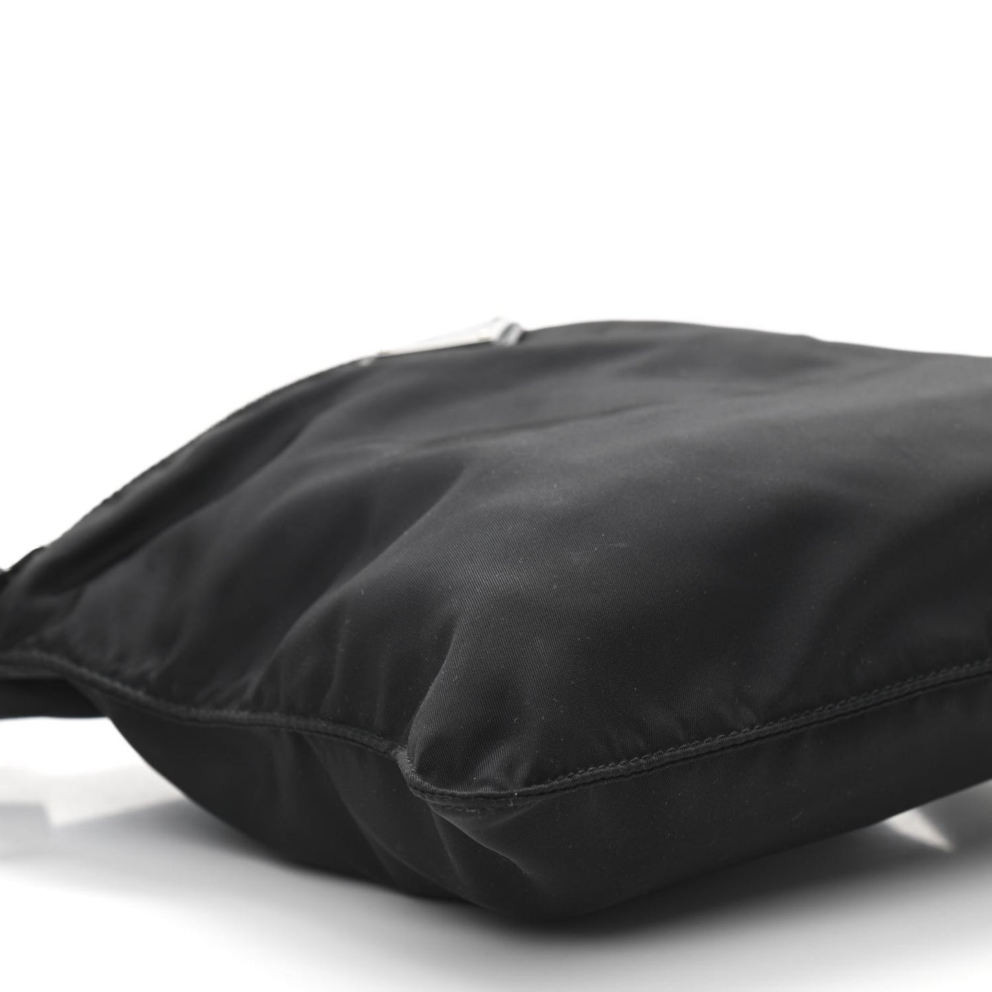 Nylon Vela Flat Messenger Bag Black