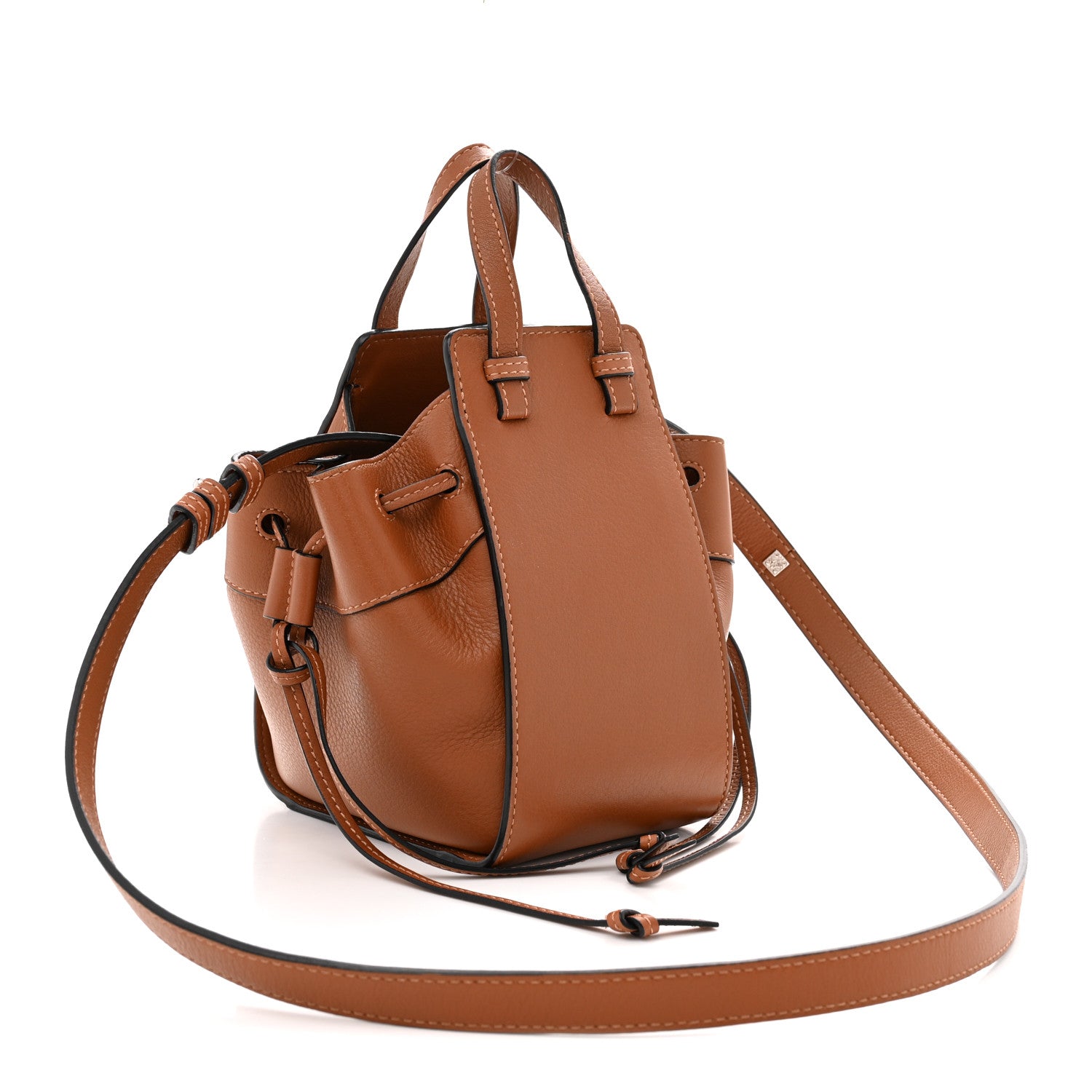 Loewe Calfskin Mini Hammock Shoulder Bag Tan 2 of 9