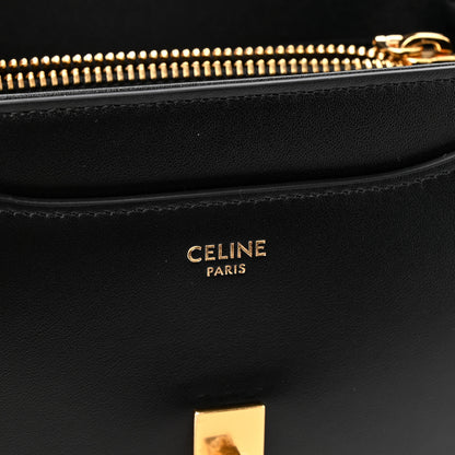 Celine Satinated Calfskin Mini 16 Top Handle Bag Black 7 of 12