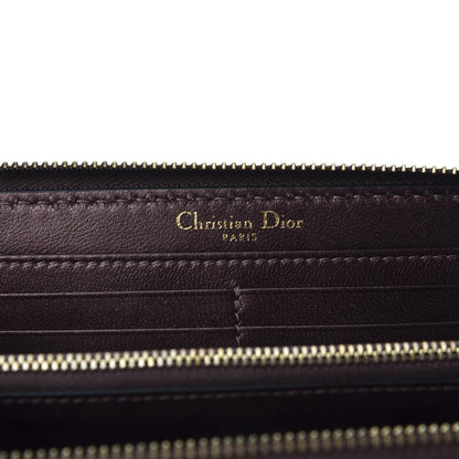 Christian Dior Metallic Calfskin J'adior Voyageur Wallet Noisette 7 of 9