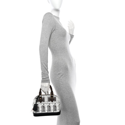 Louis Vuitton X FORNASETTI Calfskin Architettura Alma BB Black White 2 of 10