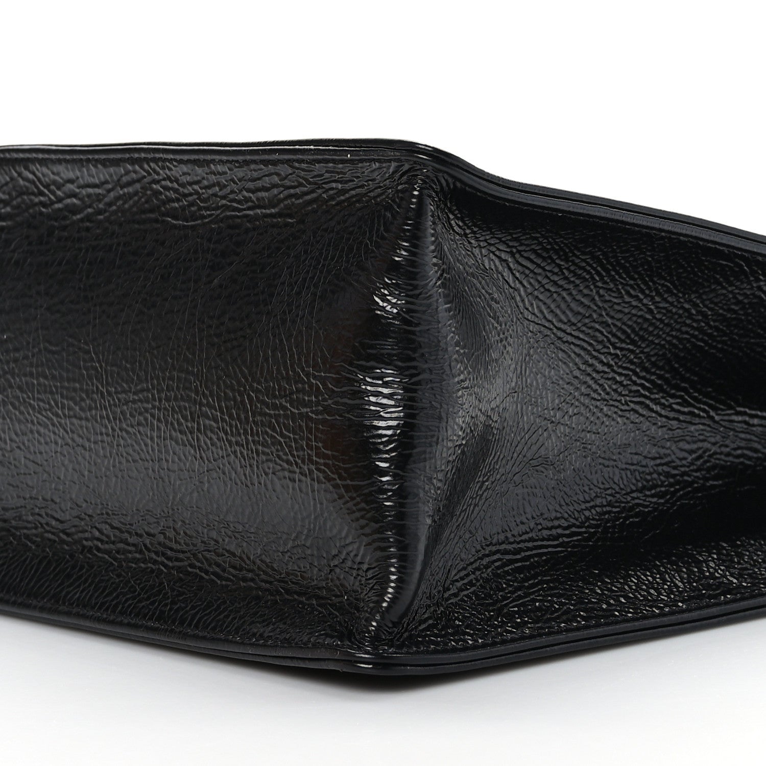 Chanel Shiny Aged Calfskin Shopping Bag Black 9 of 9