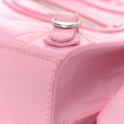 Balenciaga Semi Shiny Calfskin Crocodile Embossed Neo Classic Silver Hardware Mini City Pink 10 of 16