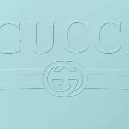 Gucci Rubber Oversized Logo Tote Teal 6 of 9