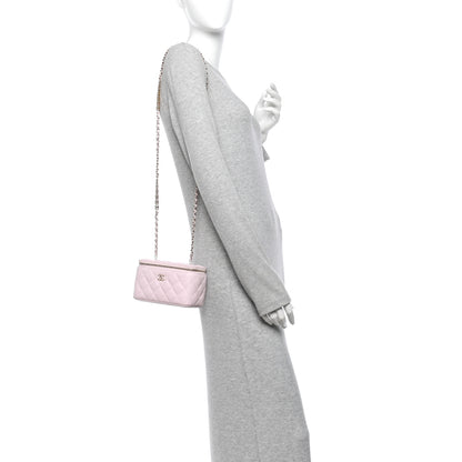 Chanel Caviar Quilted Mini Chanel 25 Handbag Light Pink 2 of 11