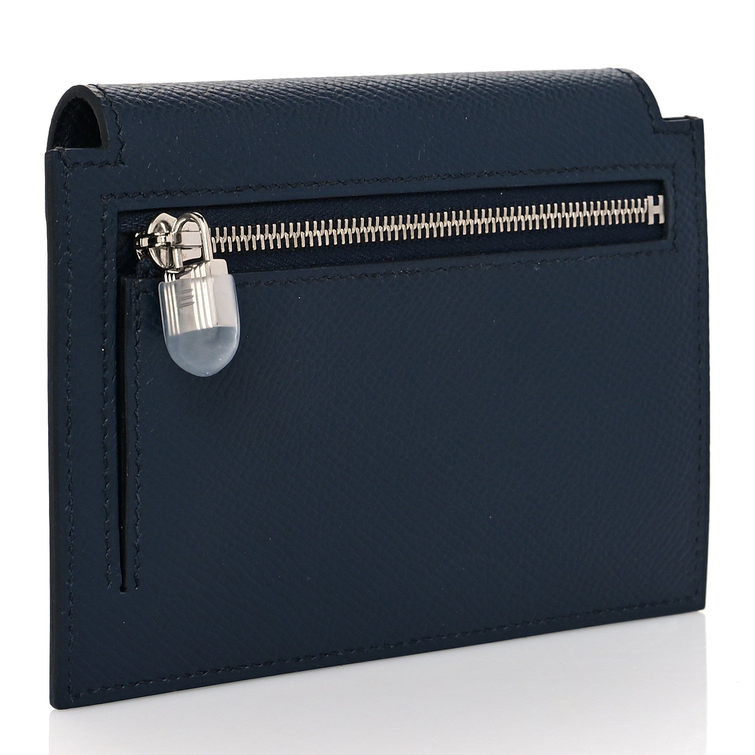 Hermes Epsom Kelly Pocket Compact Wallet Bleu Indigo 3 of 9