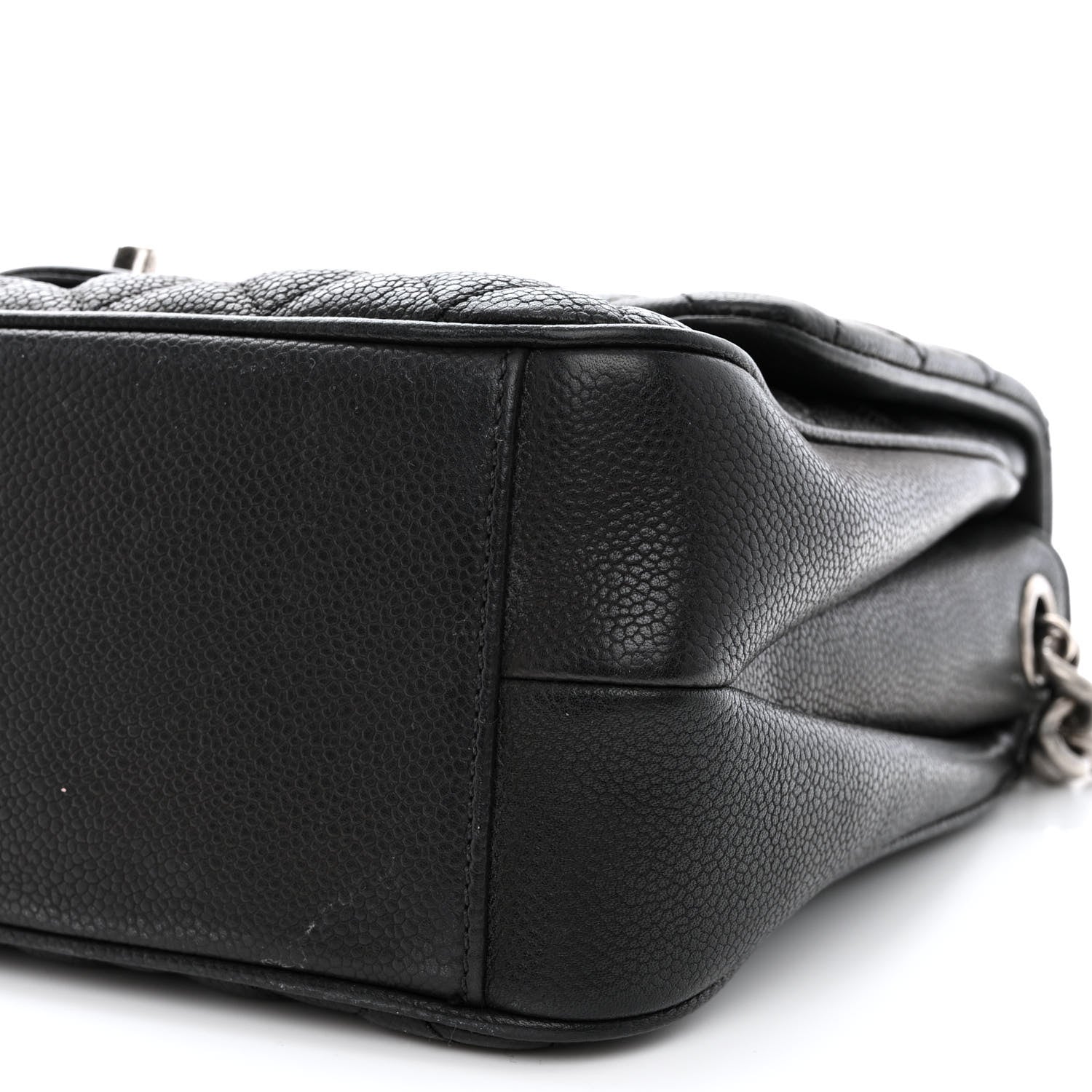 Chanel Caviar Quilted Medium Rock In Rome Single Flap Black 13 of 18
