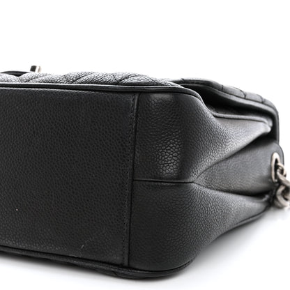 Chanel Caviar Quilted Medium Rock In Rome Single Flap Black 13 of 18