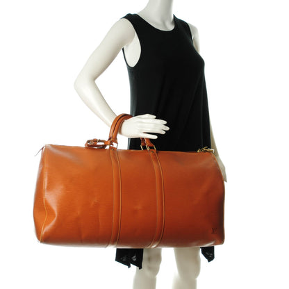 Louis Vuitton Epi Keepall 55 Cipango 2 of 9