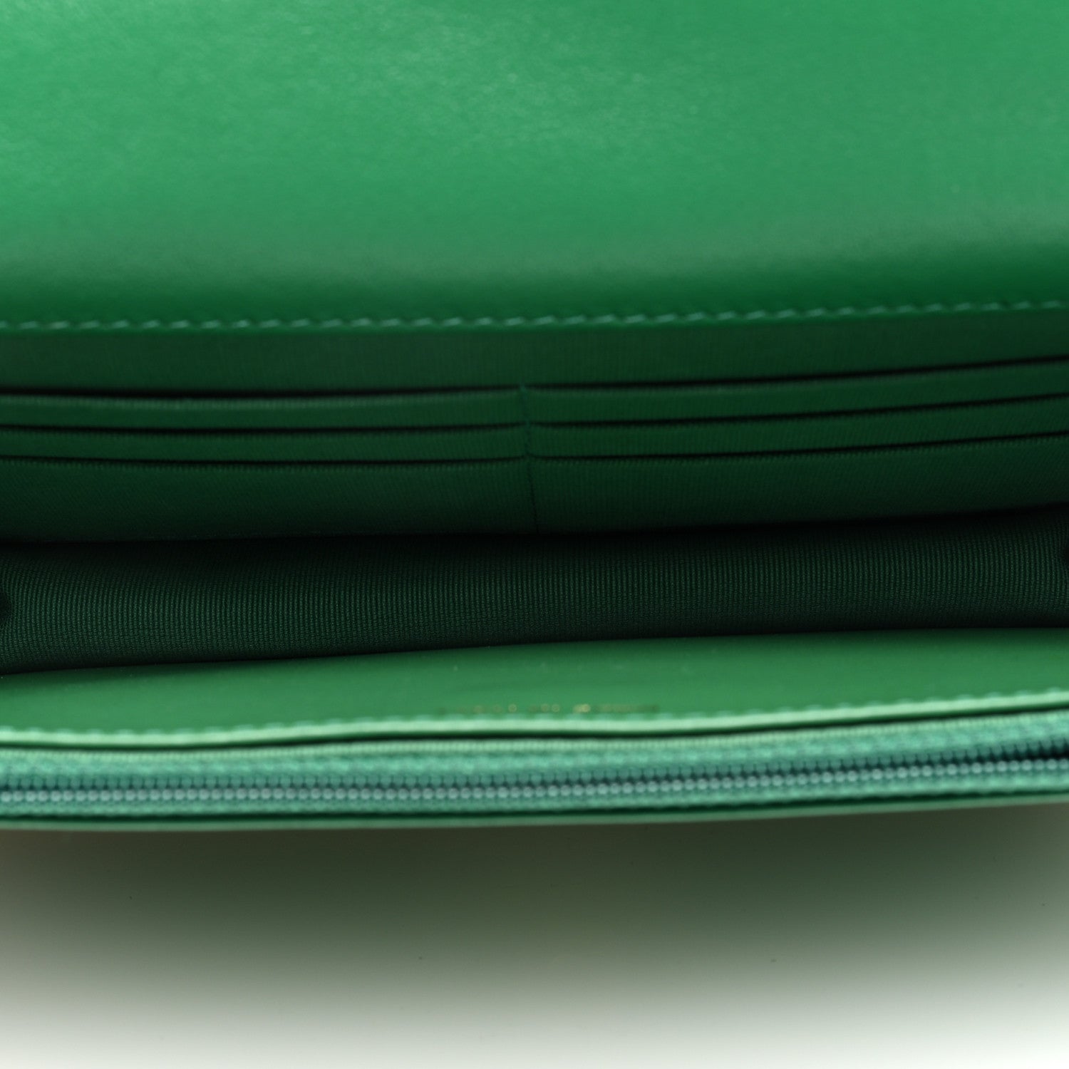 Chanel Lambskin Quilted Chanel 19 Wallet On Chain WOC Green 5 of 10