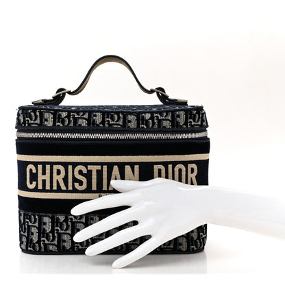 Christian Dior Oblique Diortravel Vanity Case Blue 2 of 10