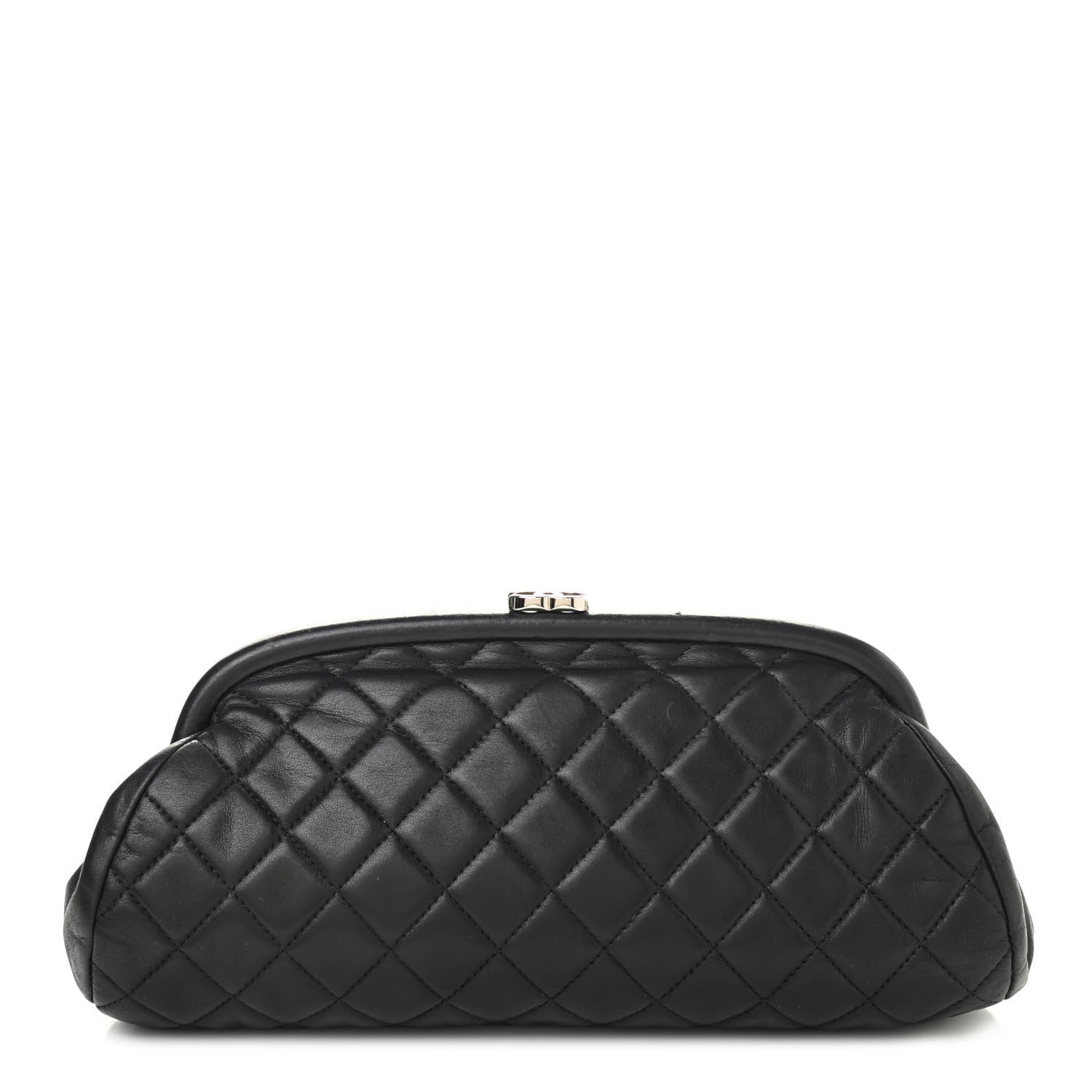 Chanel Lambskin Quilted Timeless Clutch Black 1 of 15