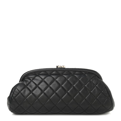 Chanel Lambskin Quilted Timeless Clutch Black 1 of 15
