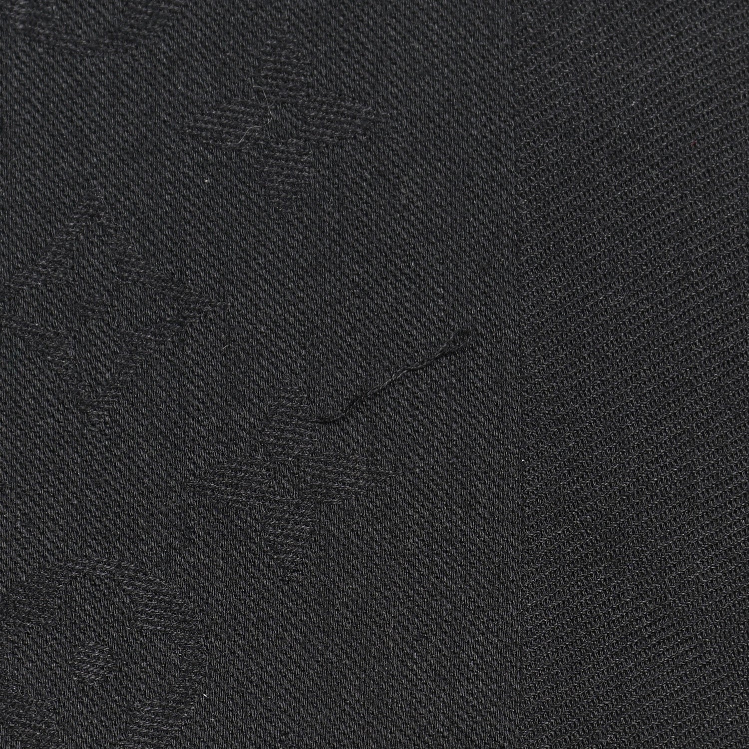 Louis Vuitton Silk Wool Monogram Shawl Black 5 of 7