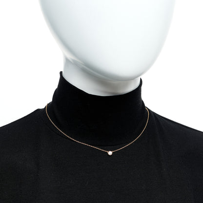 Tiffany 18K Rose Gold Diamond .24ct Elsa Peretti Diamonds by the Yard Pendant Necklace 2 of 6
