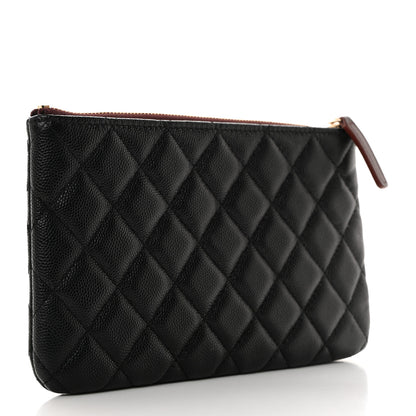 Chanel Caviar Quilted Cosmetic Case Black 3 of 8