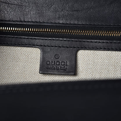 Gucci Calfskin New Bamboo Large Top Handle Bag Black 6 of 12
