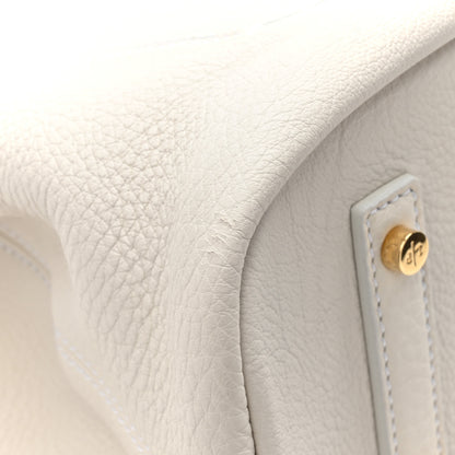 Loro Piana Grained Calfskin Bellevue Odessa White 11 of 13