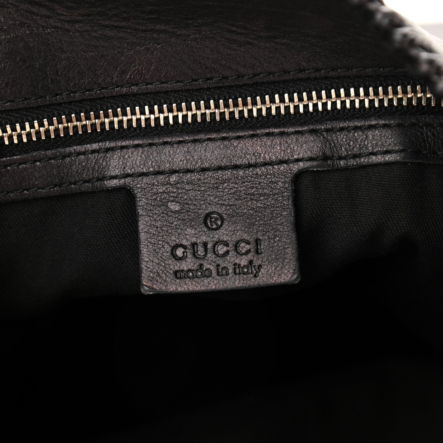 Gucci Calfskin Large Horsebit Chain Hobo Black 8 of 13