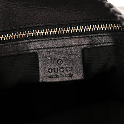 Gucci Calfskin Large Horsebit Chain Hobo Black 8 of 13