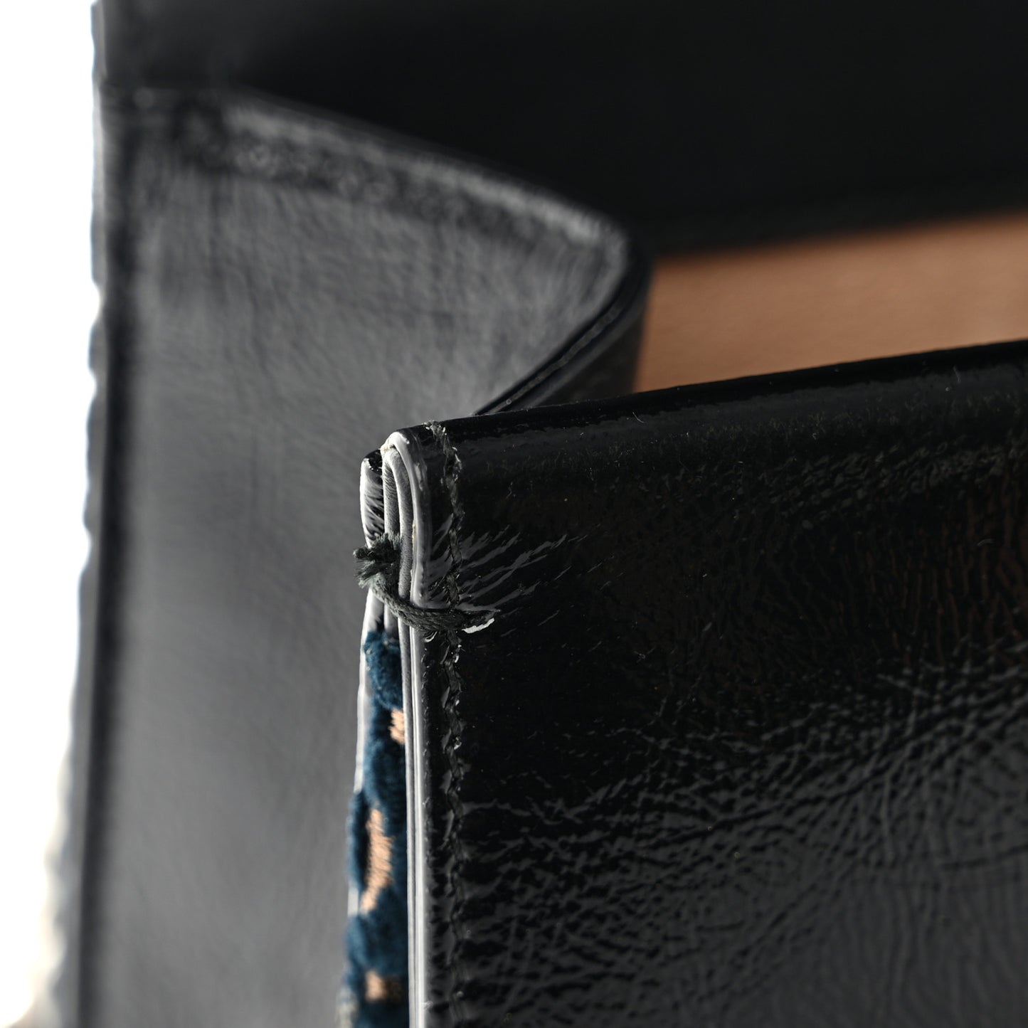 Velvet Skipper Crystal GG Monogram Small Dionysus Shoulder Bag Blue Beige Black