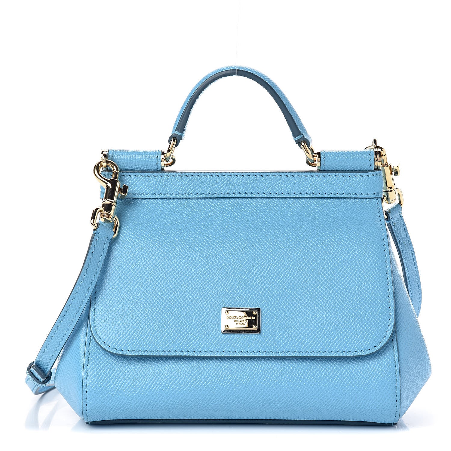 Dolce & Gabbana Dauphine Mini Miss Sicily Satchel Celeste 1 of 8
