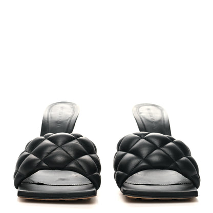 Bottega Veneta Nappa Matelasse Padded Mule Sandals 39 Black 2 of 7