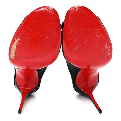 Christian Louboutin Mesh Nappa Marikate 100 Ankle Boots 40 Black 6 of 10