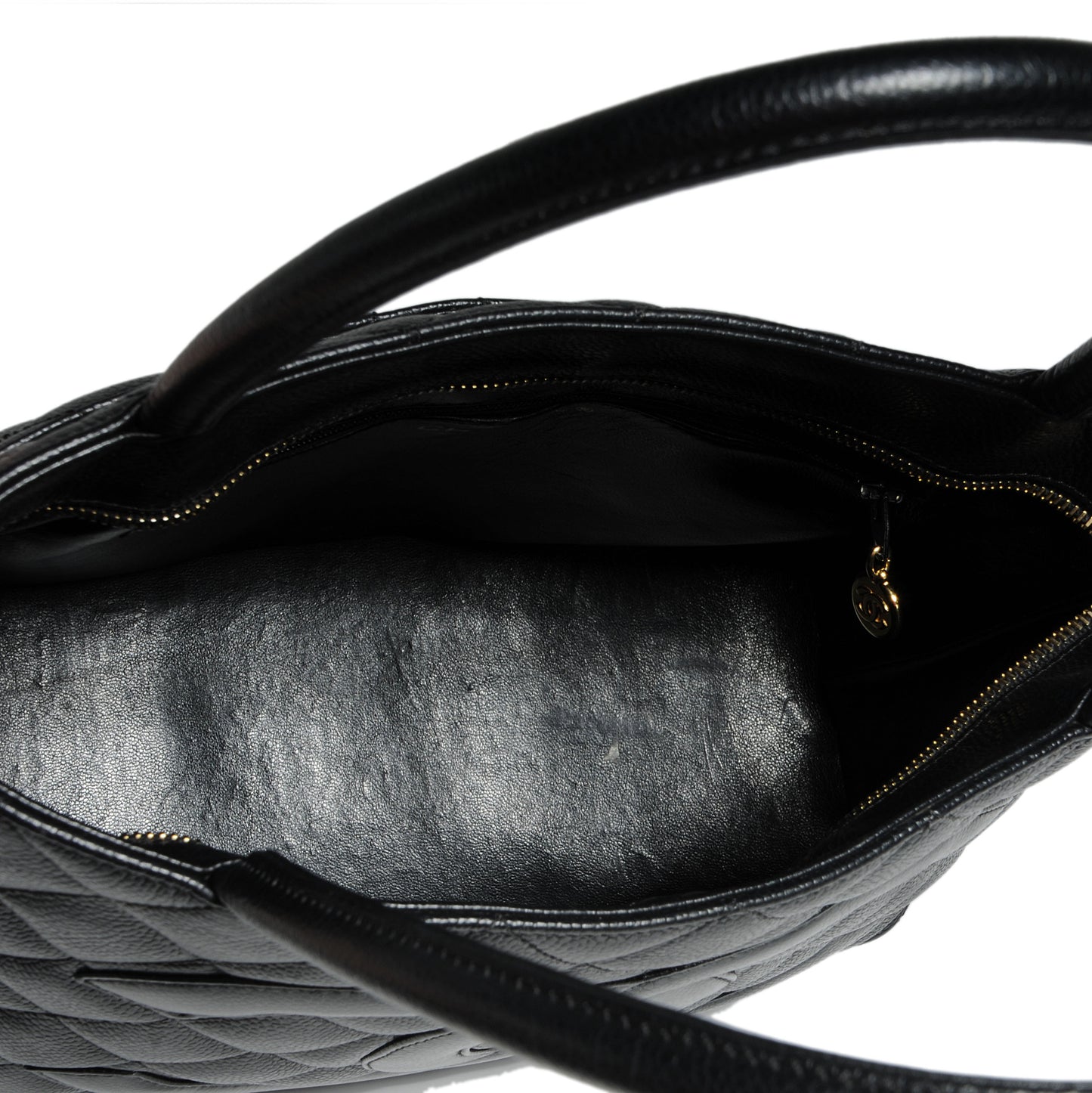 Caviar Medallion Tote Black
