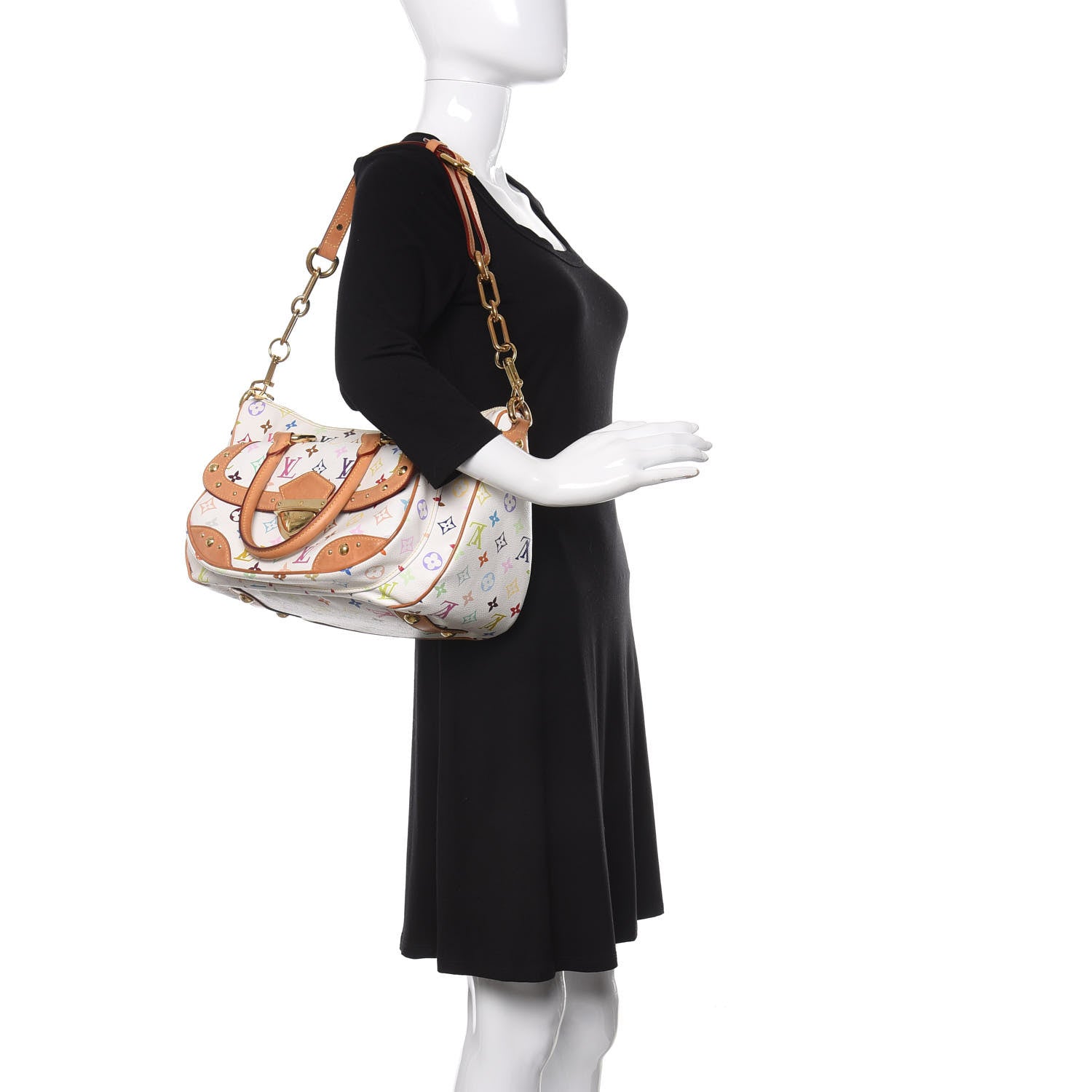 Louis Vuitton Monogram Multicolor Rita White 2 of 13