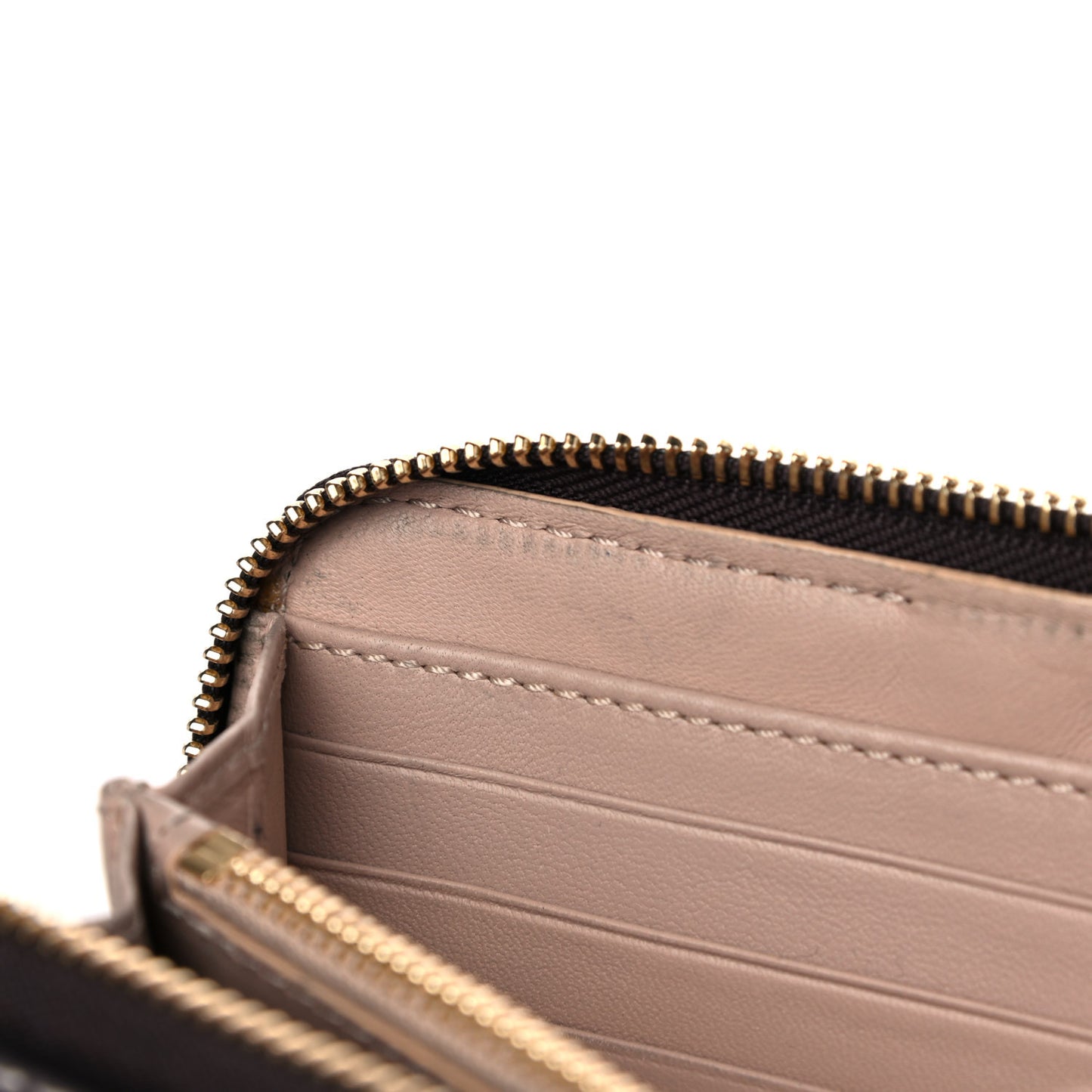 Calfskin Marcie Long Zip Around Wallet Black Raisin
