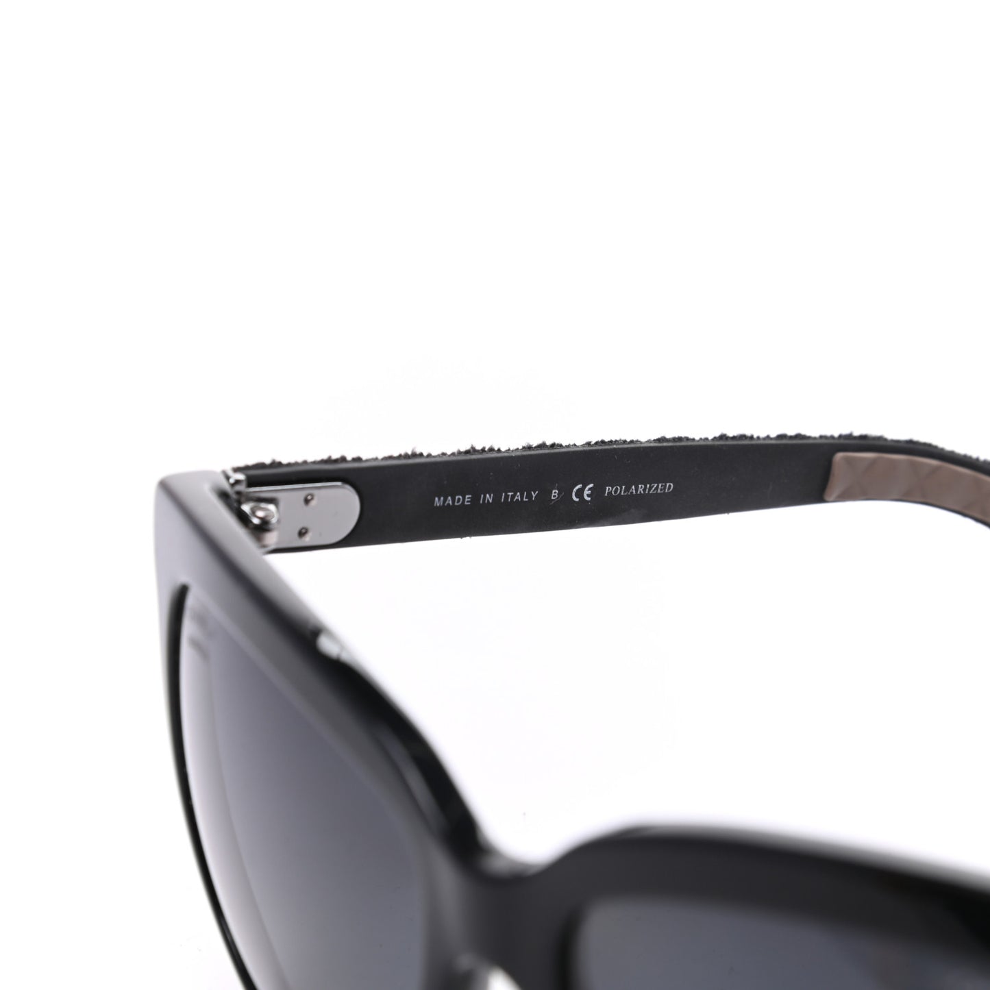 Acetate Denim Quilted Polarized CC Sunglasses 5343-Q Black