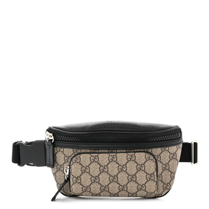 Gucci GG Supreme Monogram Belt Bag Black 1 of 11