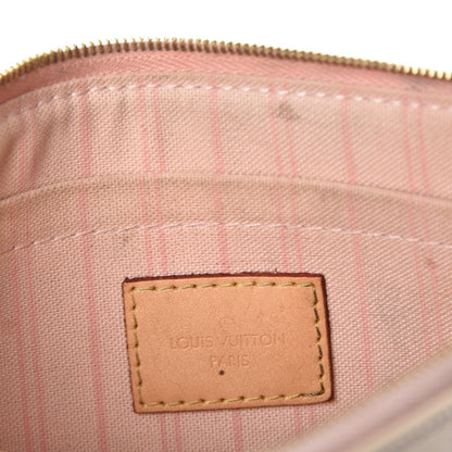 Louis Vuitton Damier Azur Neverfull MM GM Pochette Rose Ballerine 6 of 11