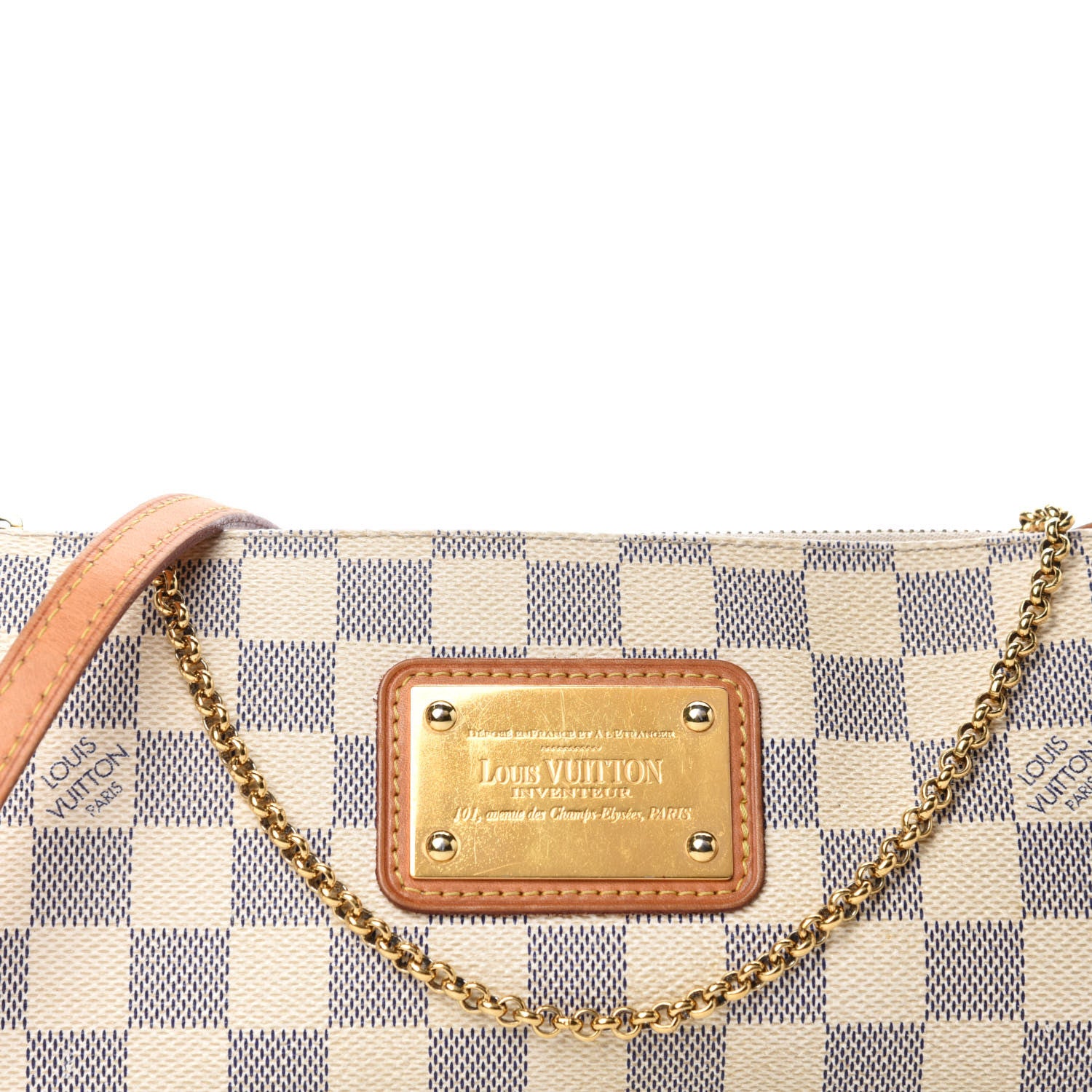 Louis Vuitton Damier Azur Eva Clutch 12 of 13