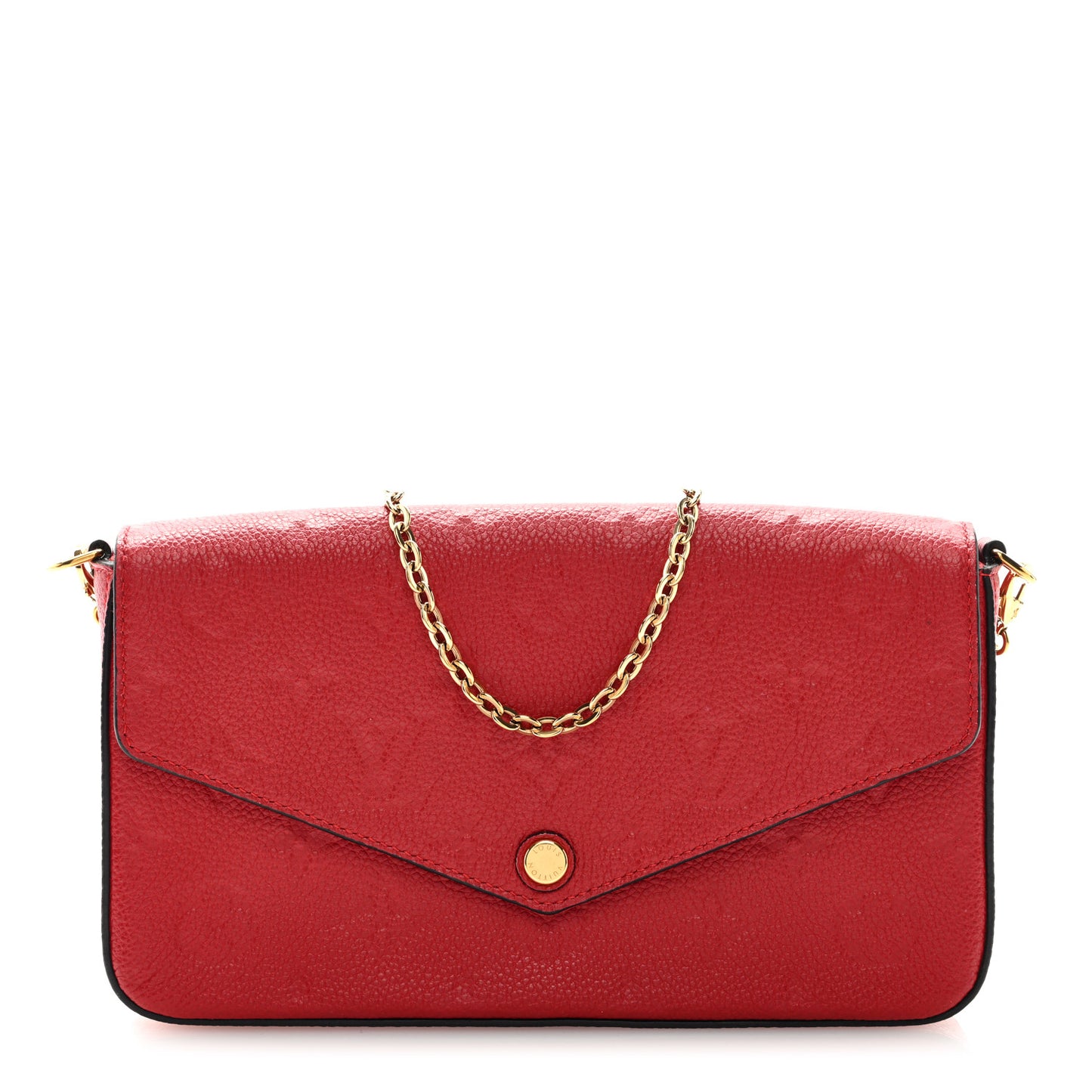 Empreinte Pochette Felicie Chain Wallet Scarlet