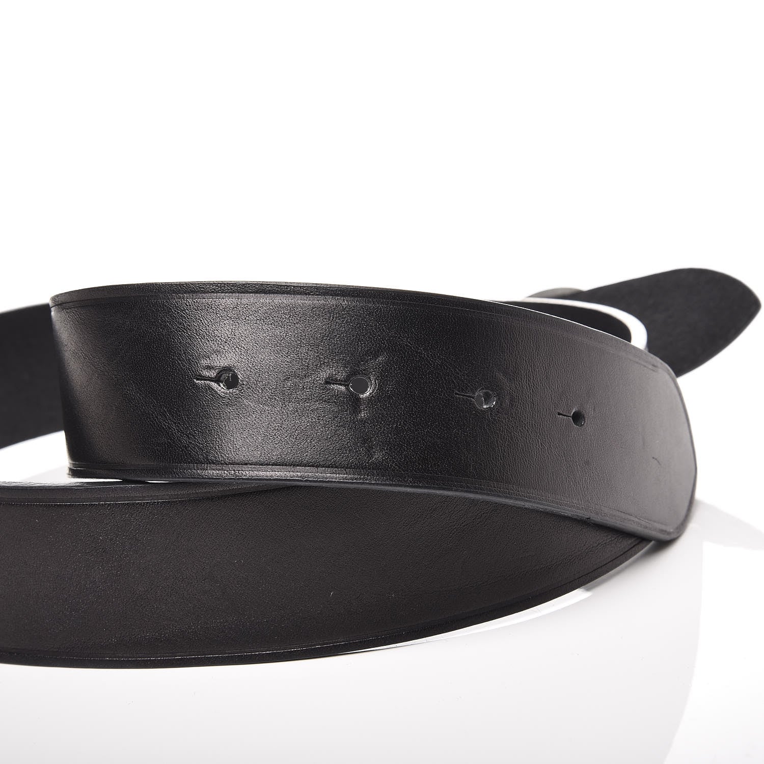 Saint Laurent Calfskin Heart Belt 85 Black 5 of 7