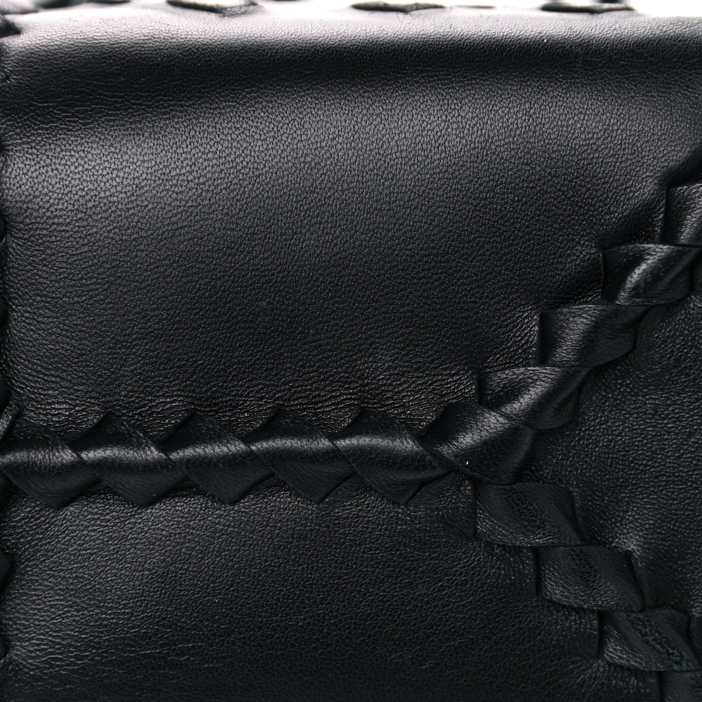 Calfskin Intrecciato Bag Black