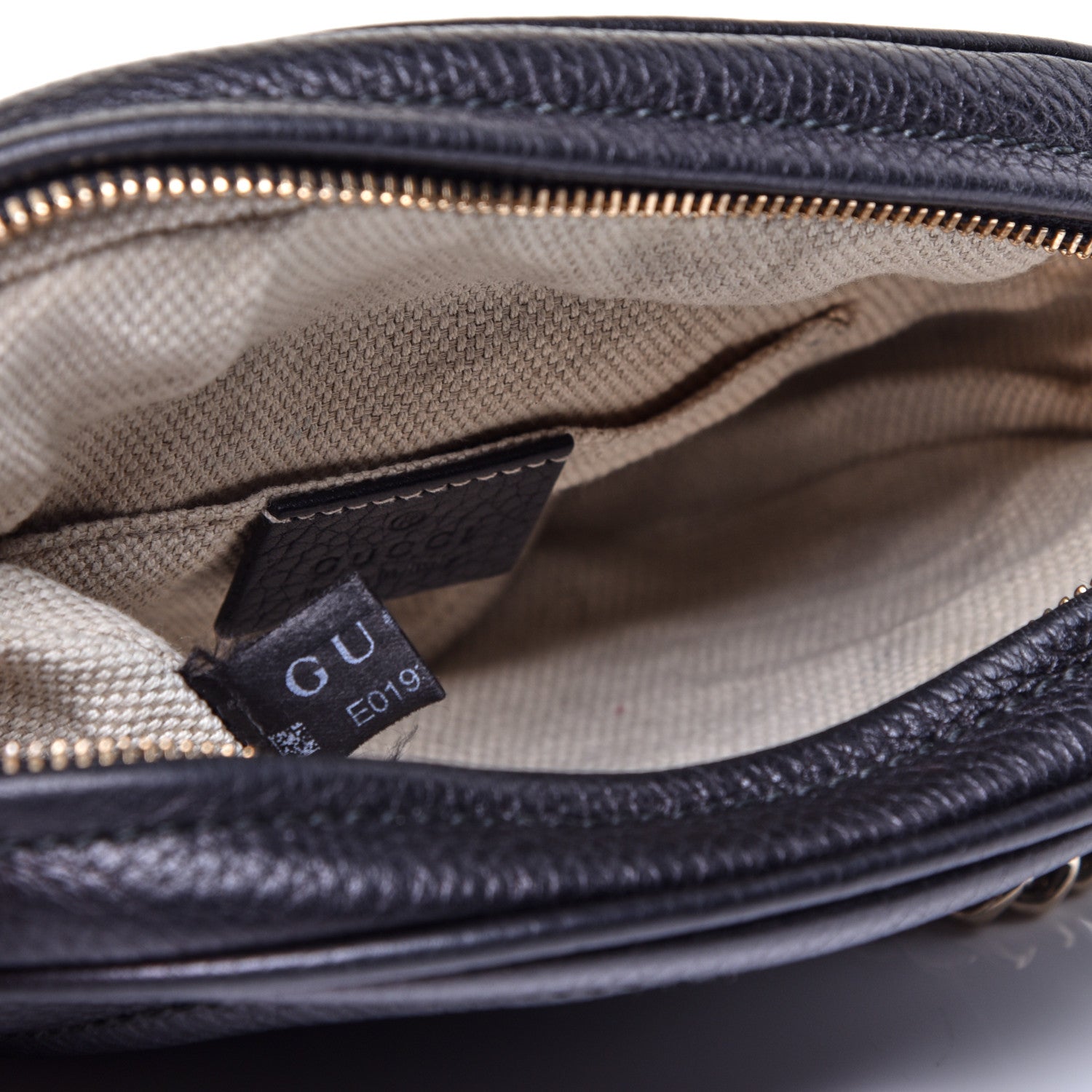 Gucci Pebbled Calfskin Mini Soho Chain Bag Black 10 of 10