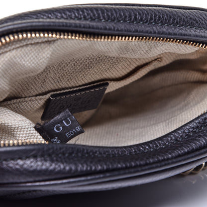 Gucci Pebbled Calfskin Mini Soho Chain Bag Black 10 of 10