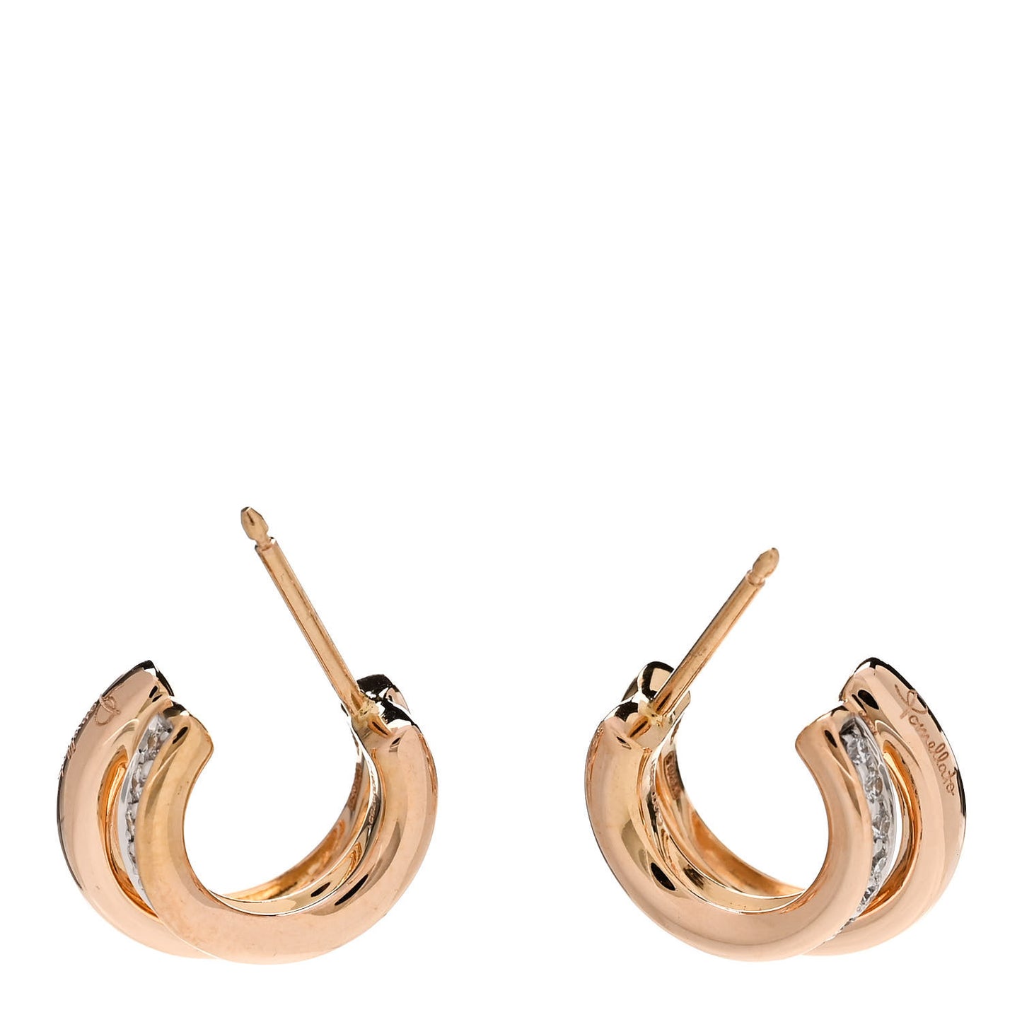 18K Rose Gold Diamond Iconica Earrings