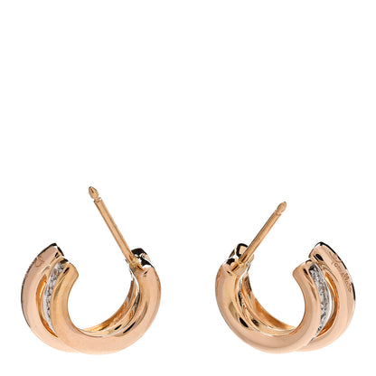 Pomellato 18K Rose Gold Diamond Iconica Earrings 3 of 6