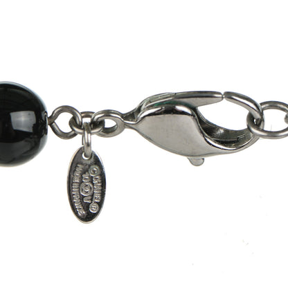 Chanel Ruthenium Pearl Beaded CC Long Necklace Black 4 of 4