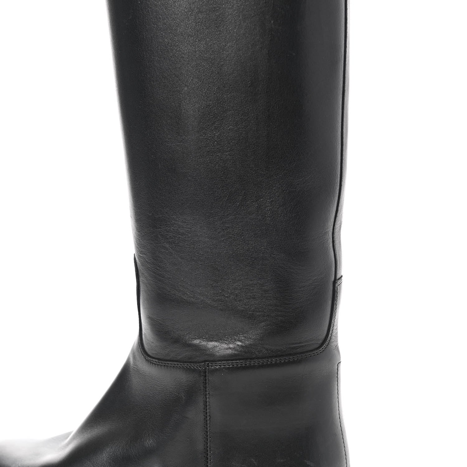 Hermes Box Kelly Jumping Boots 37 Black 12 of 23