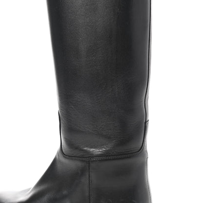 Hermes Box Kelly Jumping Boots 37 Black 12 of 23