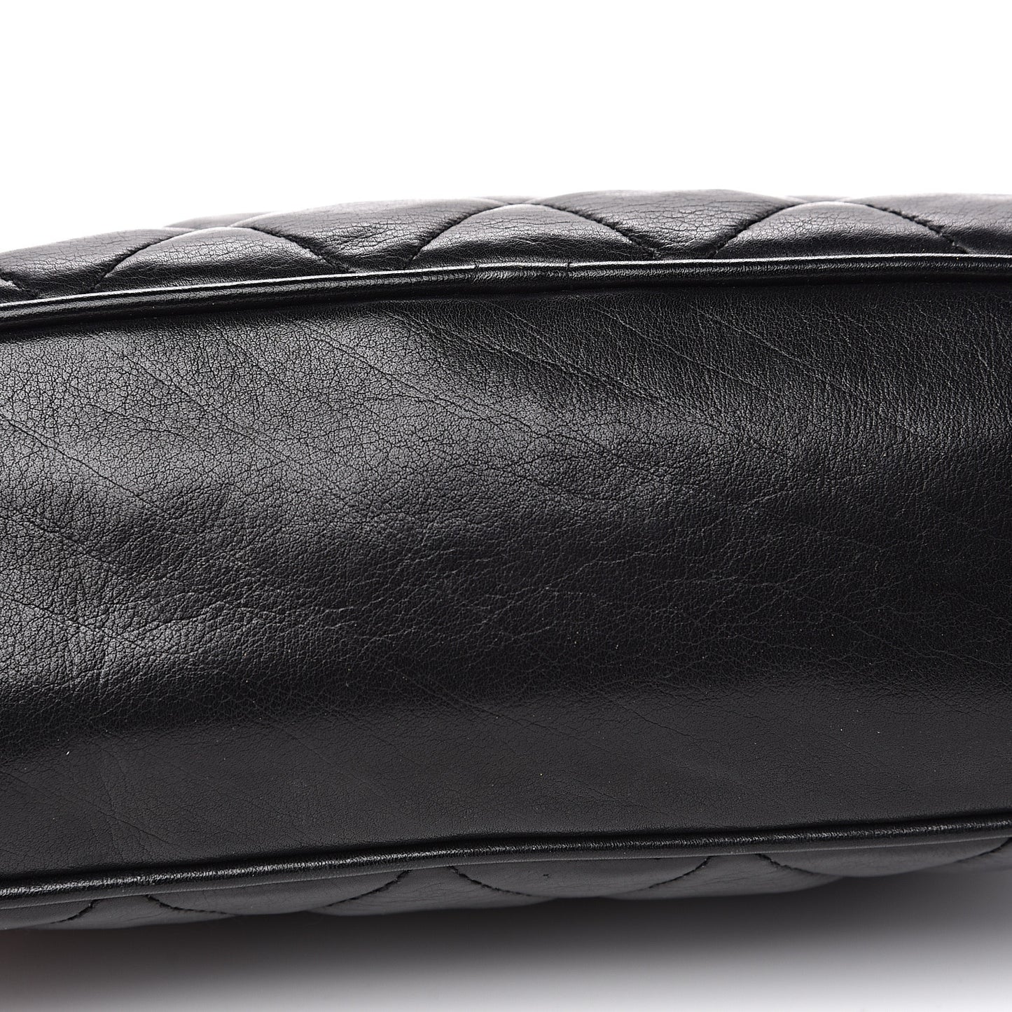 Calfskin Quilted Small Shoulder Bag Black