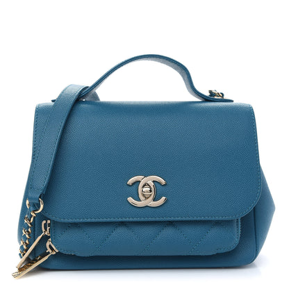 Chanel Caviar Quilted Small Business Affinity Flap Blue 1 of 8