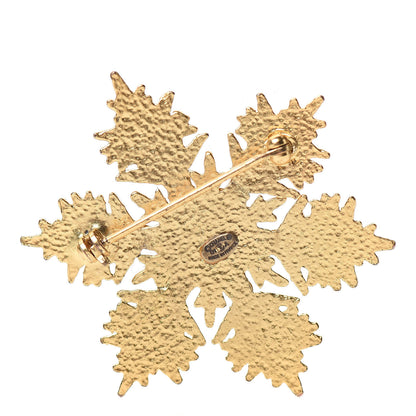 Chanel Snowflake CC Brooch Gold 3 of 4