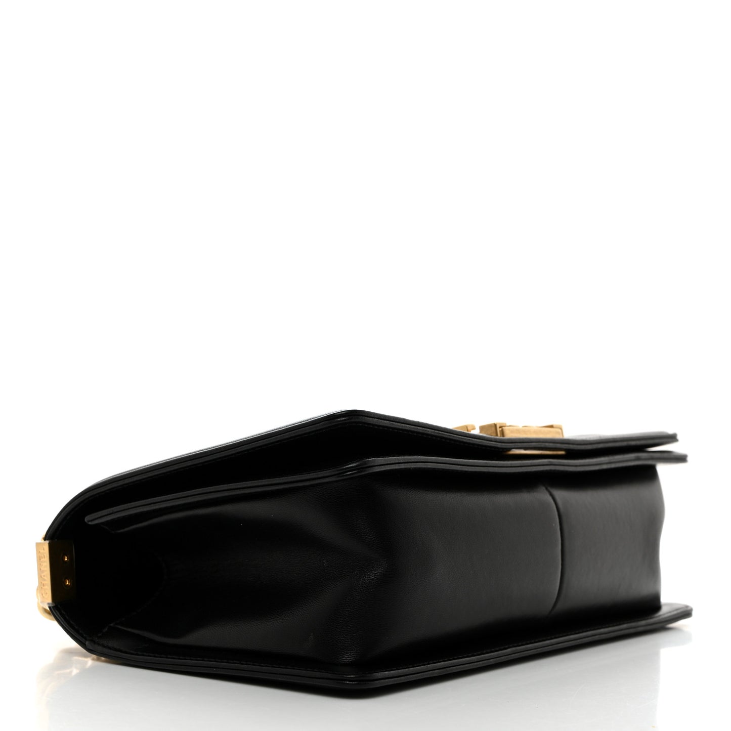 Lambskin Quilted Medium Boy Flap Black